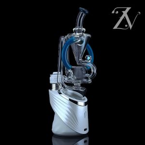 BLUE BIRD WITH FACETED OPAL