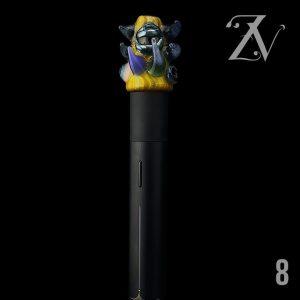 #8 YELLOW CRAYON (UV LACED) X BLUE STARDUST