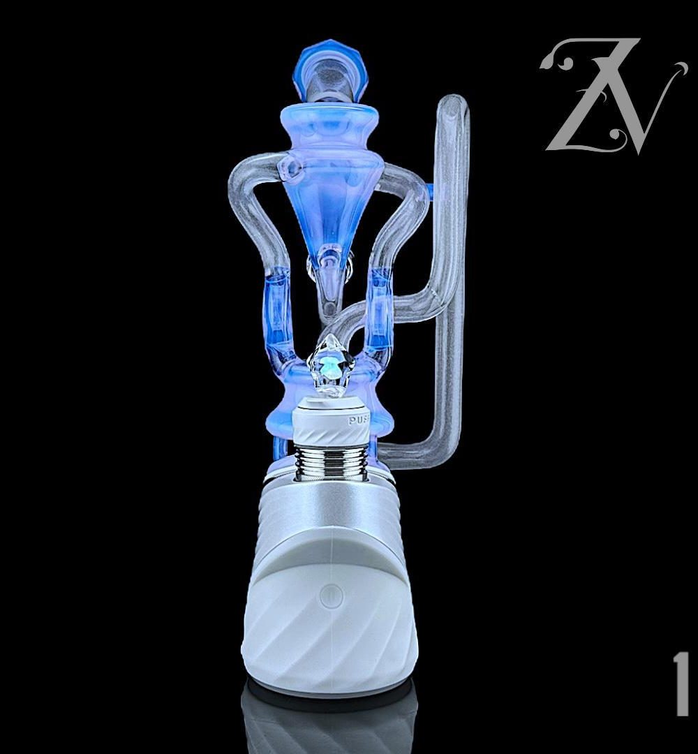 Alternative view of OTW GLASS: COLOR FACETED SET PUFFCO PEAK ATTACHMENT