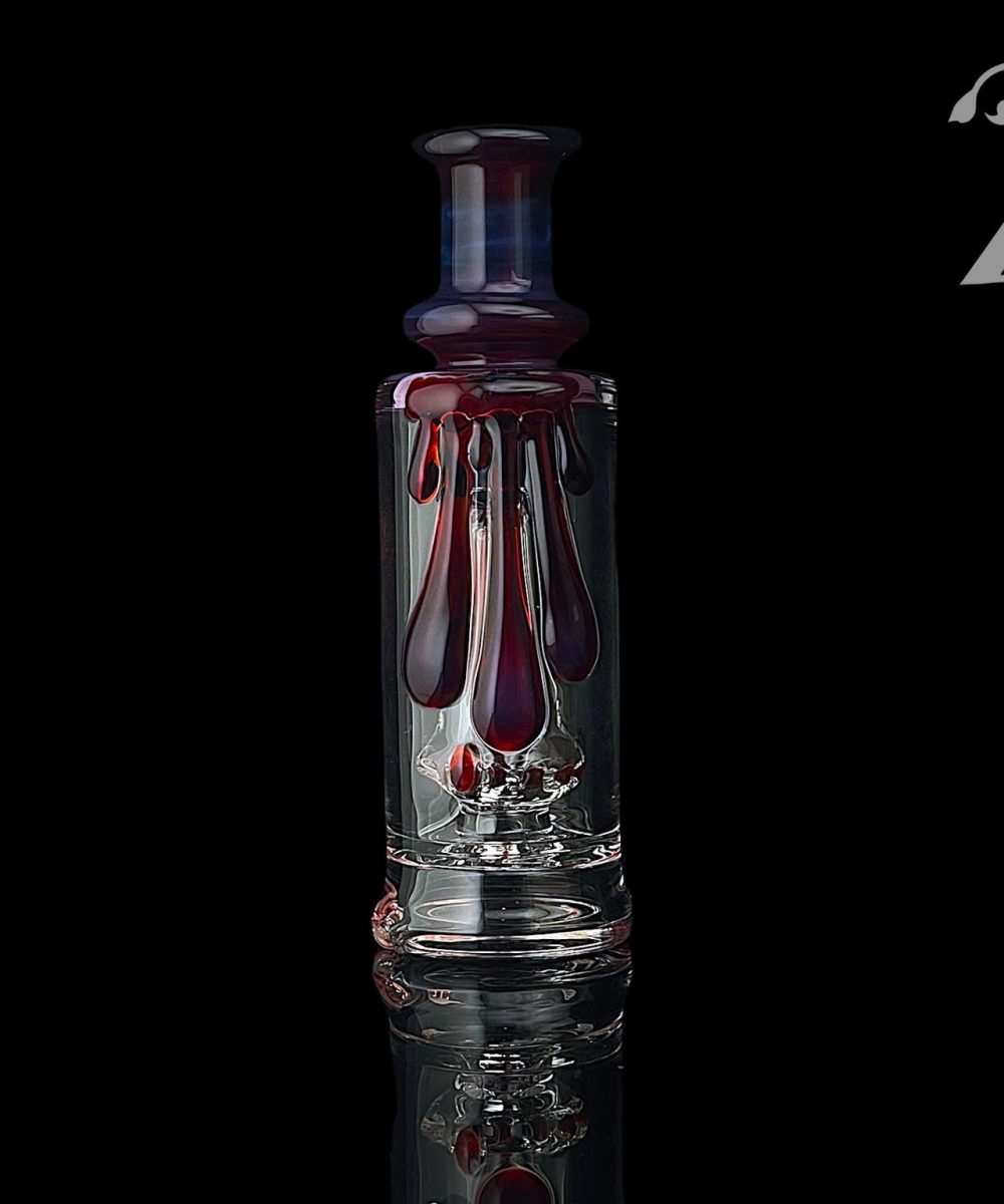 Alternative view of UZZI GLASS: DRIPPY DROP TWO PUFFCO PEAK ATTACHMENT (420)