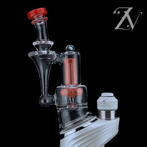 APPLE RED WITH FACETED OPAL