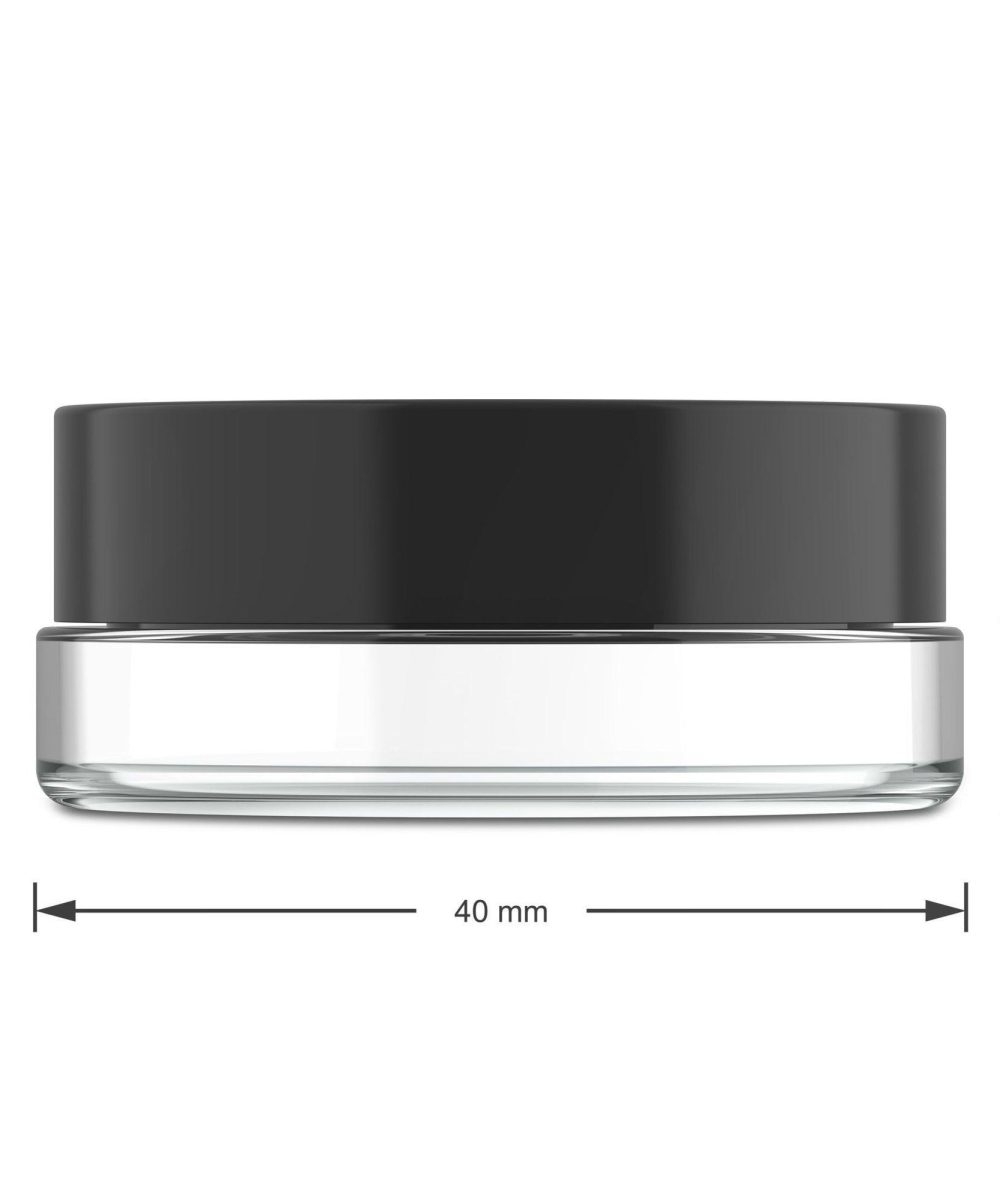 Alternative view of 7ML EMPTY JAR WITH BLACK LID