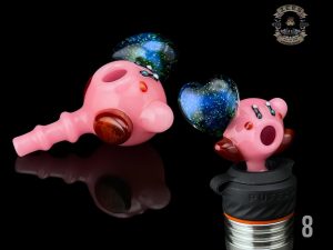 #8 KIRBY OPEN MOUTH WITH DICHRO HEART