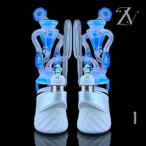 #1 NEO OPAL X WHITE SATIN (UV) FACETED DDPA W/ XL FACETED OPAL JOYSTICK