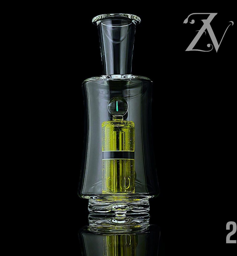 Alternative view of MIKE D GLASS: ENCASED OPAL PUFFCO PEAK ATTACHMENT