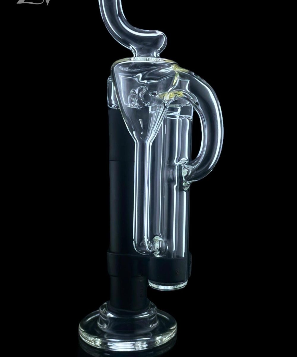 LENNON GLASS: CLEAR PWHIPPLER PIVOT MOUTHPIECE AND RECYCLER