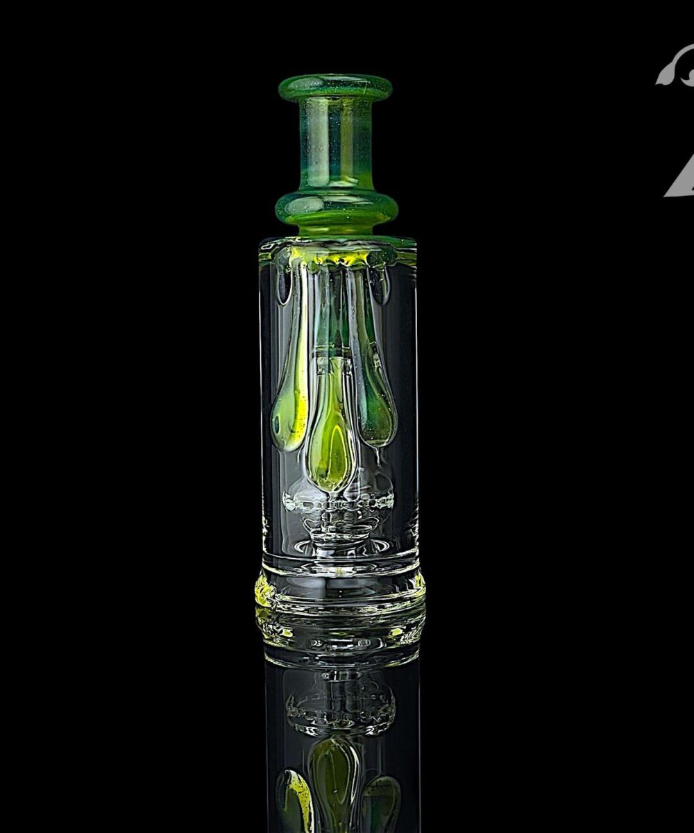 Alternative view of UZZI GLASS: DRIPPY DROP ONE PUFFCO PEAK ATTACHMENT