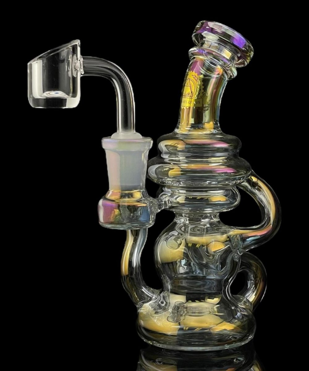 ILLUMINATI GLASS: 4" MINI KLEIN RECYCLER