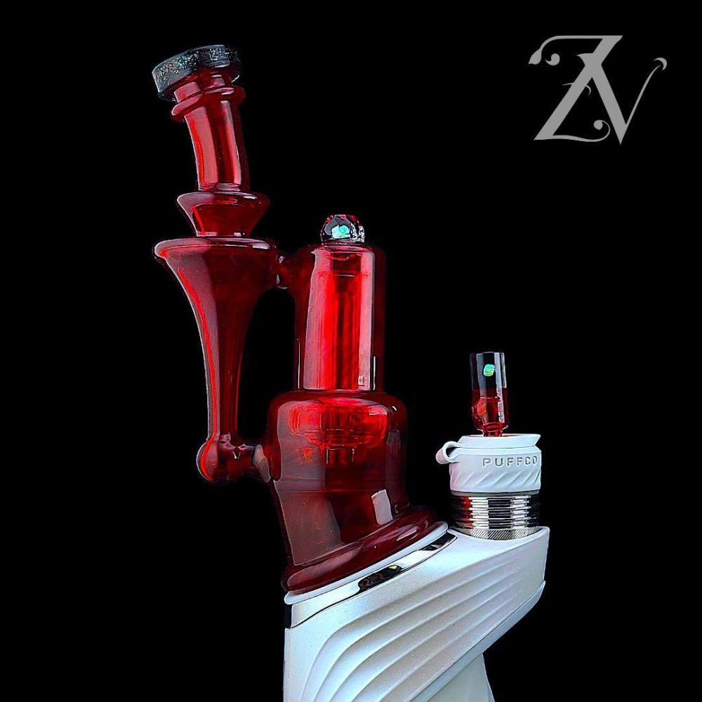 Alternative view of IRIDESCENT GLASS: LIMITED EDITION FULL COLOR FACETED BOX SET BUNDLE - "HEADY RBR" - RED POMP