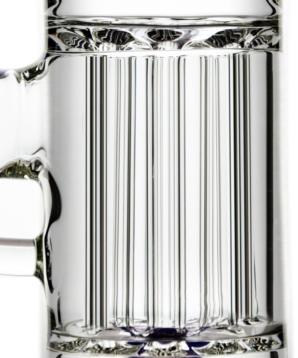 Alternative view of CALI BEAR GLASS: 14" NATTY PILLAR BONG GILDED PERC