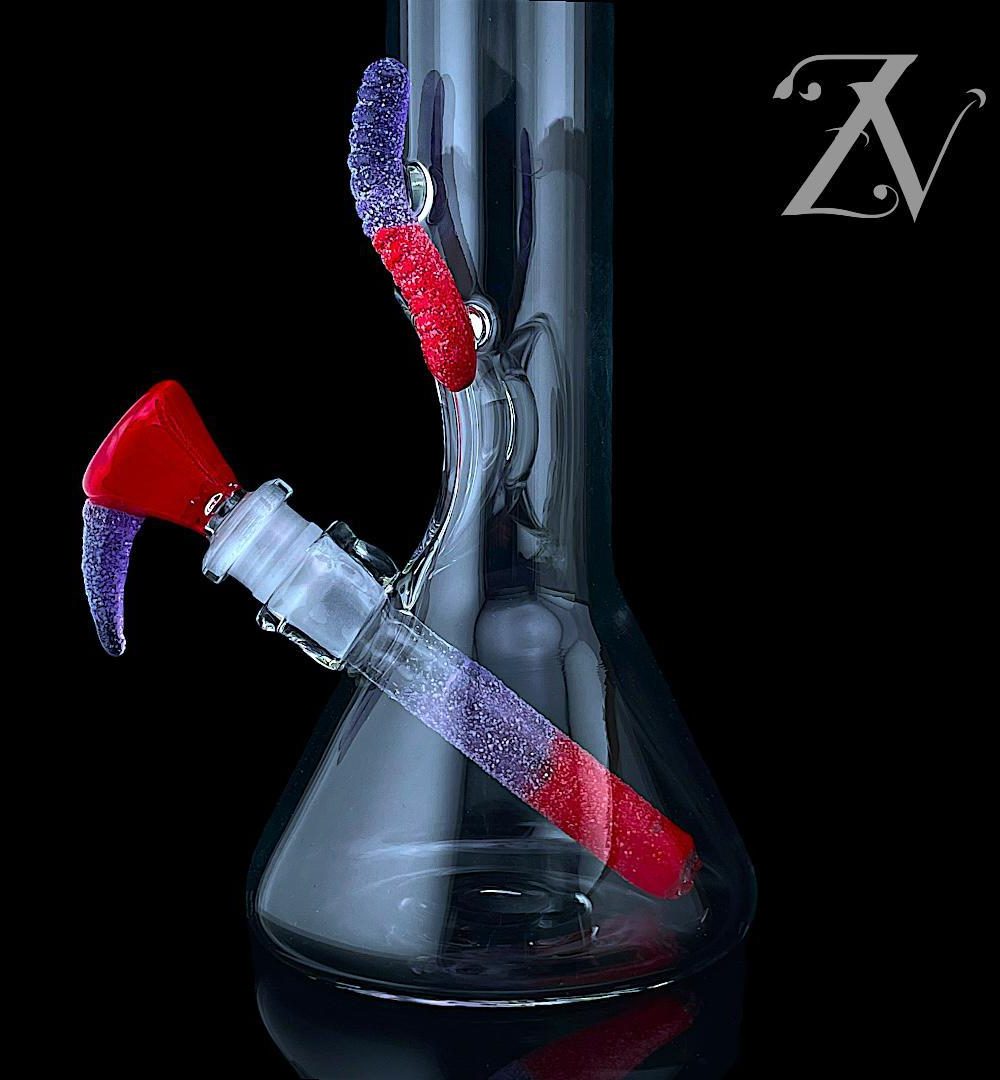Alternative view of EMPERIAL GLASS: 11" CANDY TUBE PURPLE LOLLIPOP X POPPY SEED