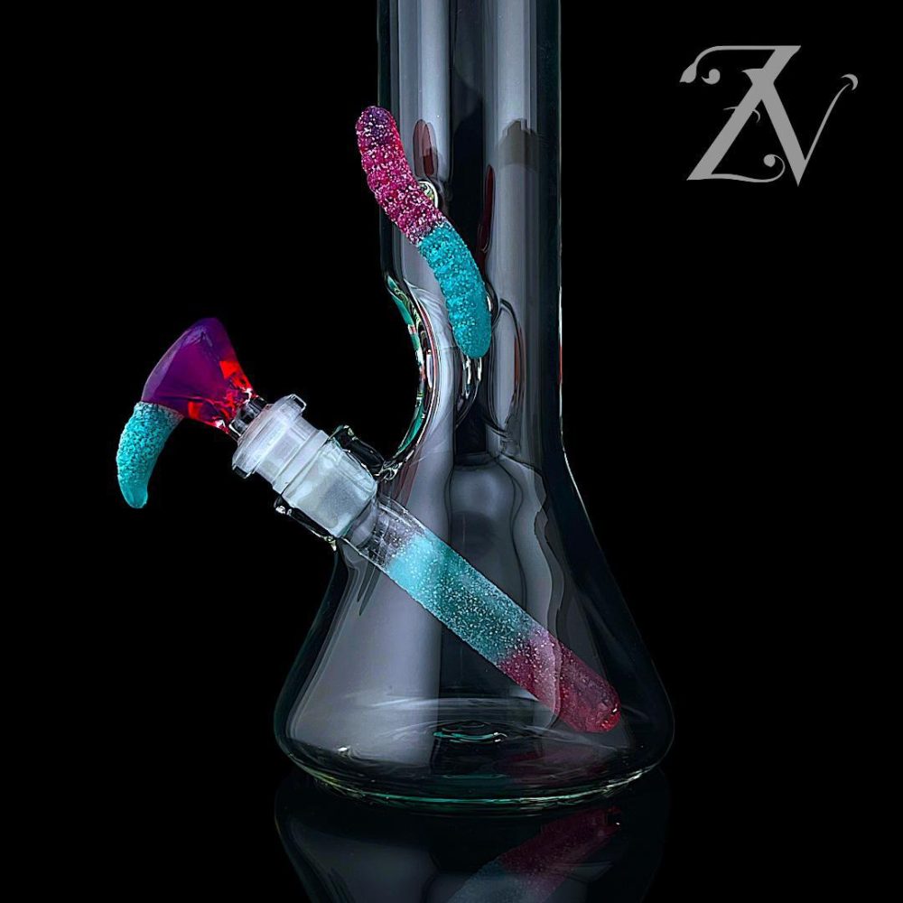 Alternative view of EMPERIAL GLASS: 11" CANDY TUBE REALLY TEALLY X ROYAL JELLY