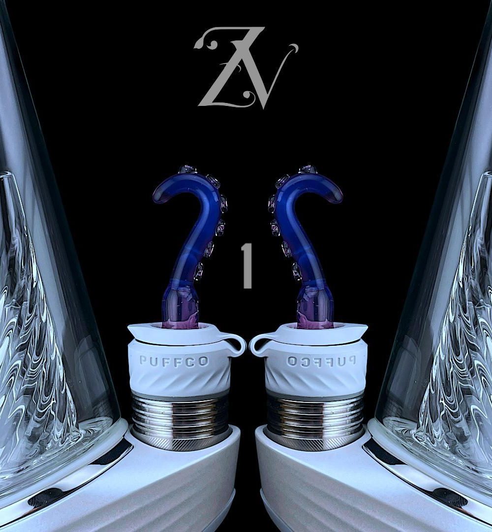 Alternative view of IRIDESCENT GLASS: TENTACLE PUFFCO PEAK PRO 3DXL JOYSTICK CAP