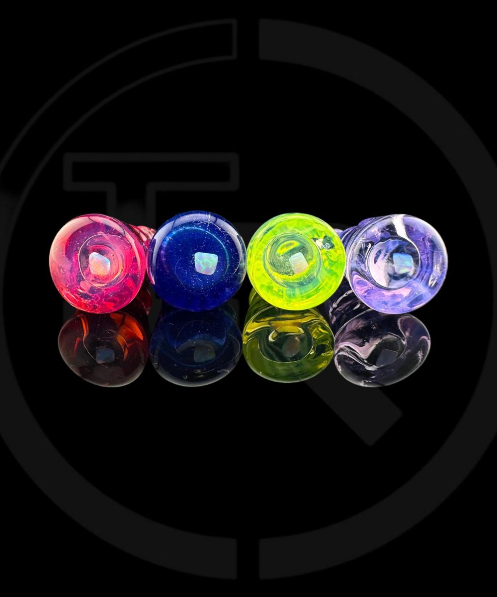 Alternative view of IRIDESCENT GLASS: FLAT OPAL 2.0 PUFFCO PEAK PRO 3DXL JOYSTICK CAP
