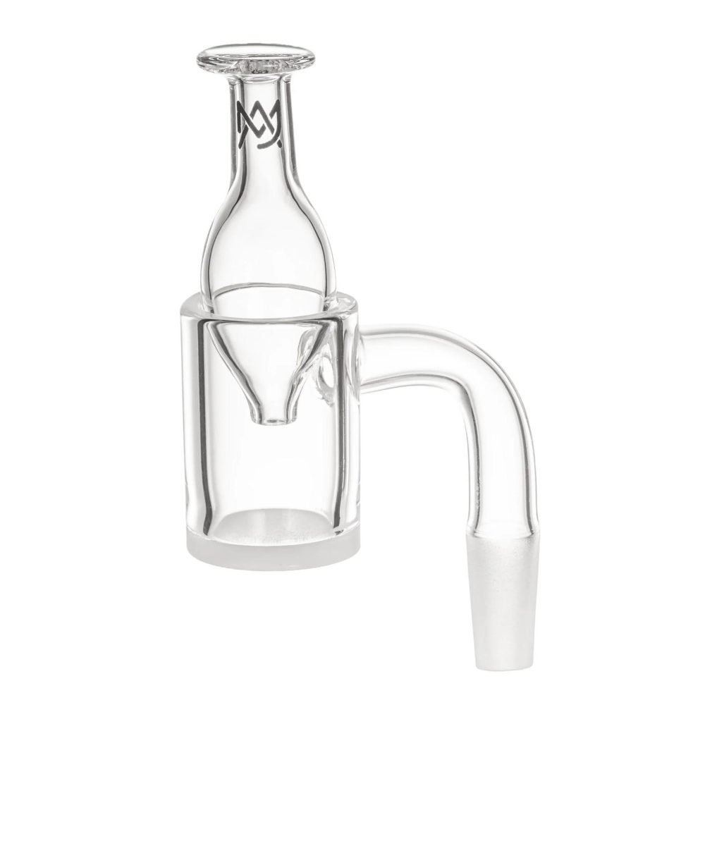Alternative view of MJ ARSENAL: MINI RIG™ WHITE/OPAQUE BOTTOM LARGE QUARTZ BANGER