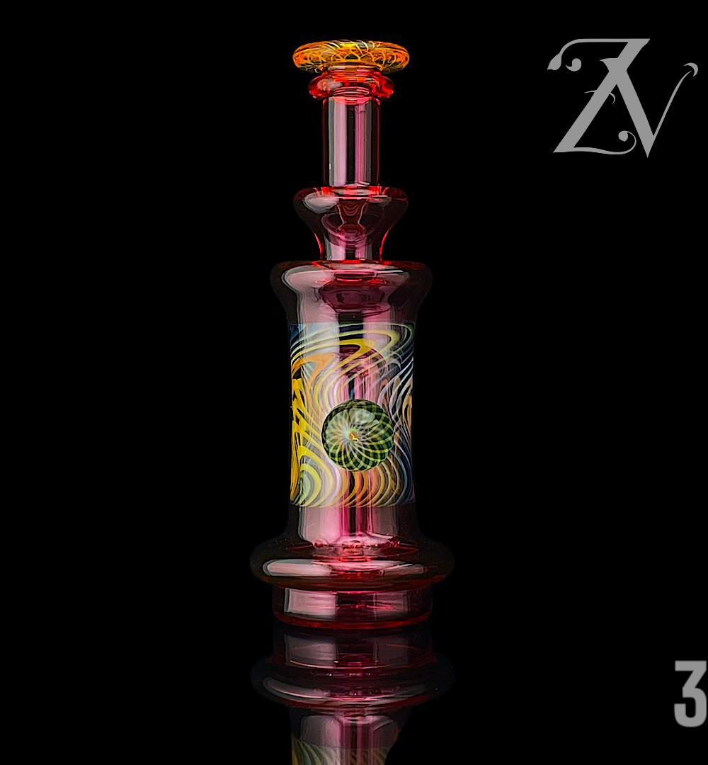 Alternative view of GATEZ GLASS: FULLY WORKED PUFFCO PEAK ATTACHMENT