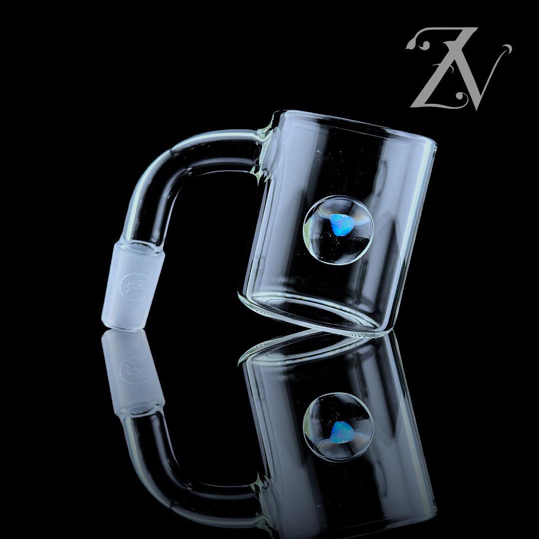 IRIDESCENT GLASS: ENCASED OPAL BANGER ADAPTER PUFFCO PROXY ATTACHMENT