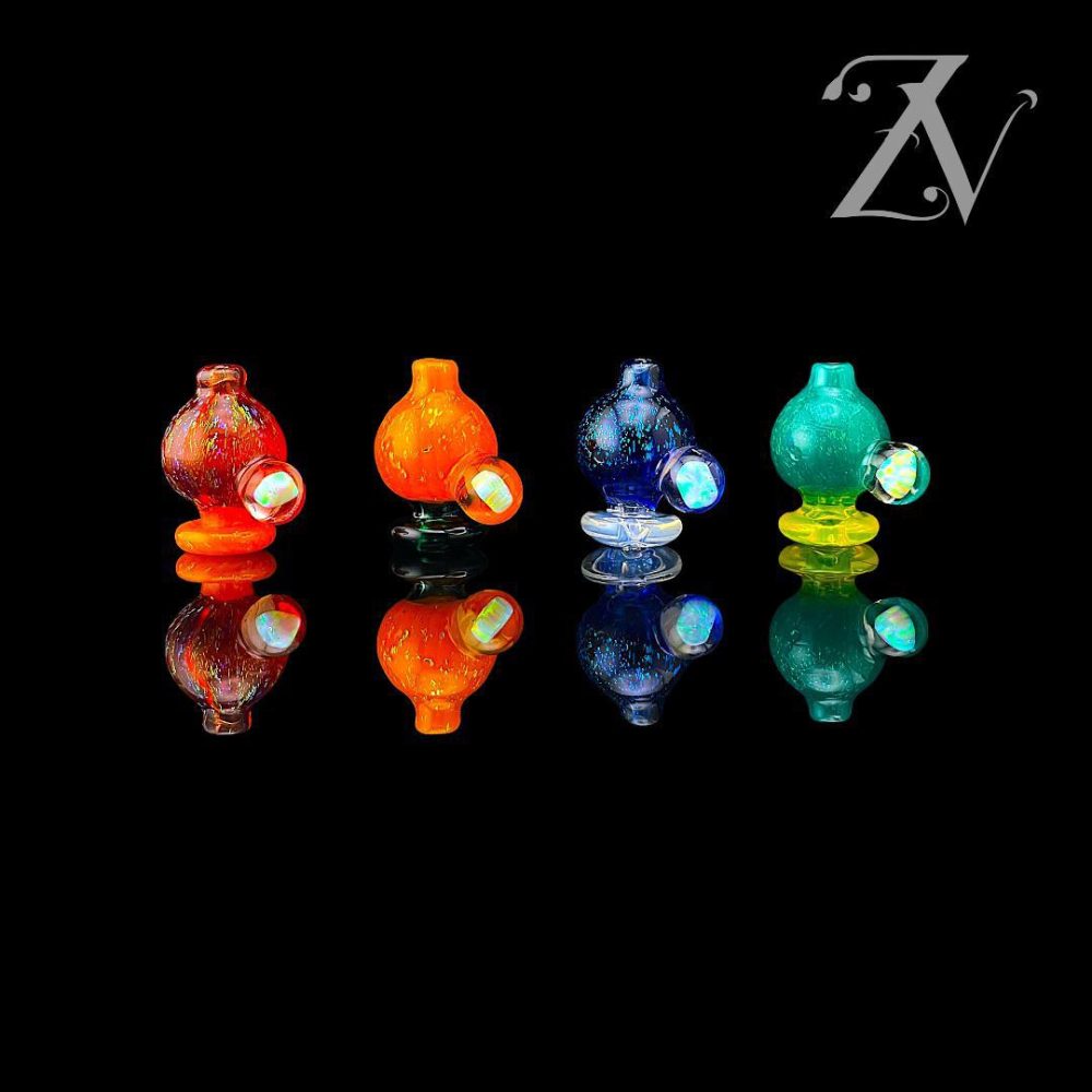 IRIDESCENT GLASS: DICHRO ENCASED OPAL PUFFCO/CARTA BUBBLE CAP