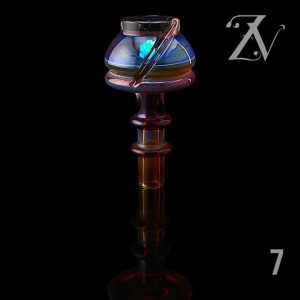 #7 AMBER PURPLE ENCASED OPAL (JOYSTICK + (1) PEARL)