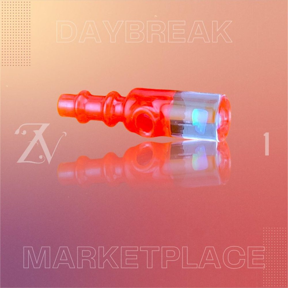 IRIDESCENT GLASS: TOP OPAL DAYBREAK MARKETPLACE PUFFCO PEAK PRO 3DXL JOYSTICK CAP