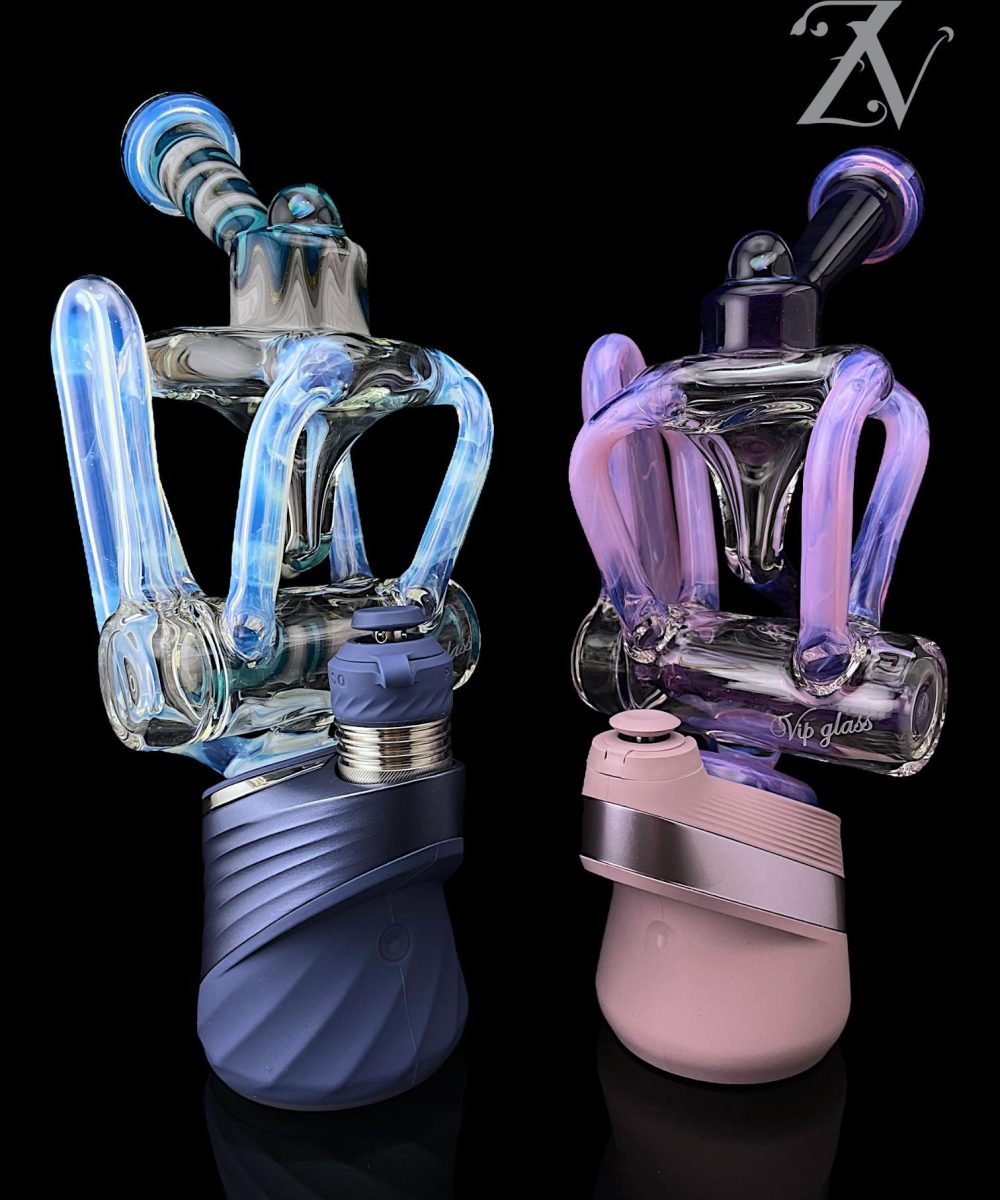 VIP GLASS: QUAD UPTAKE PUFFCO PEAK ATTACHMENT