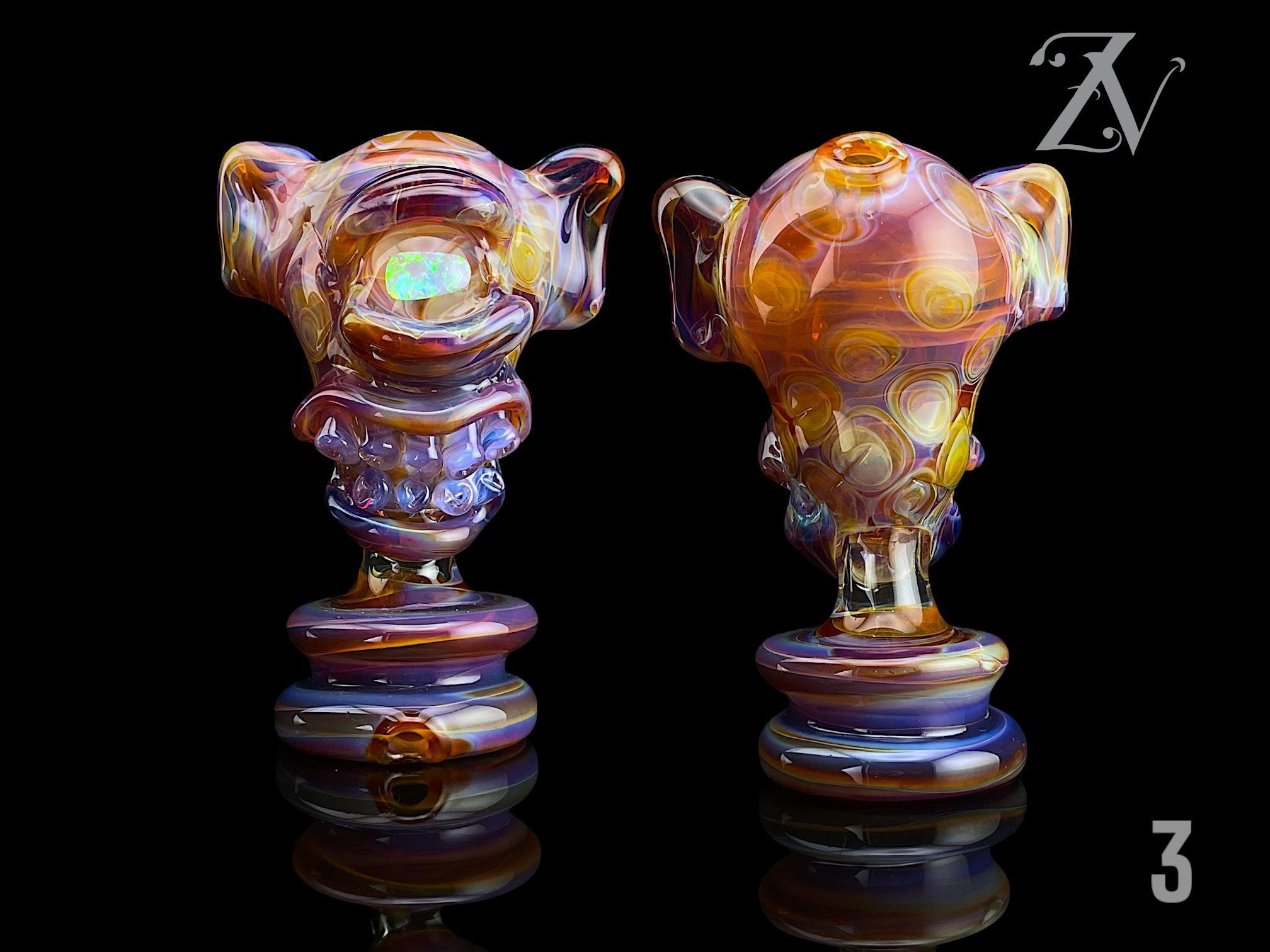 #3 PURPLE AMBER X NS YELLOW WITH PURPLE RAIN TEETH