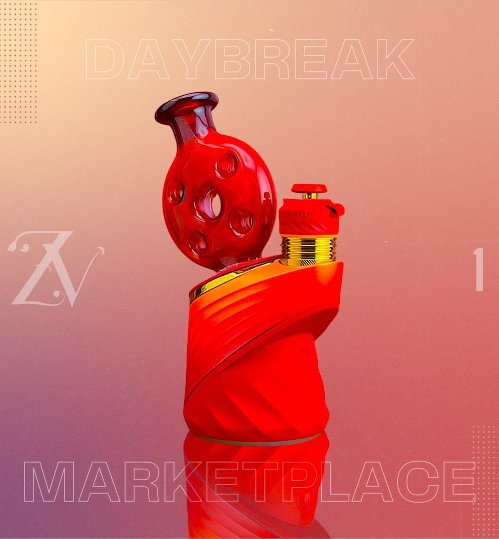 UZZI GLASS: DRY DAYBREAK MARKETPLACE PUFFCO PEAK ATTACHMENT