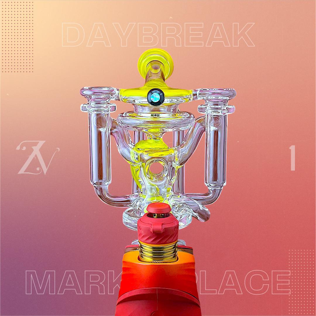 Alternative view of KYRU GLASS: DAYBREAK MARKETPLACE R2 PUFFCO PEAK ATTACHMENT