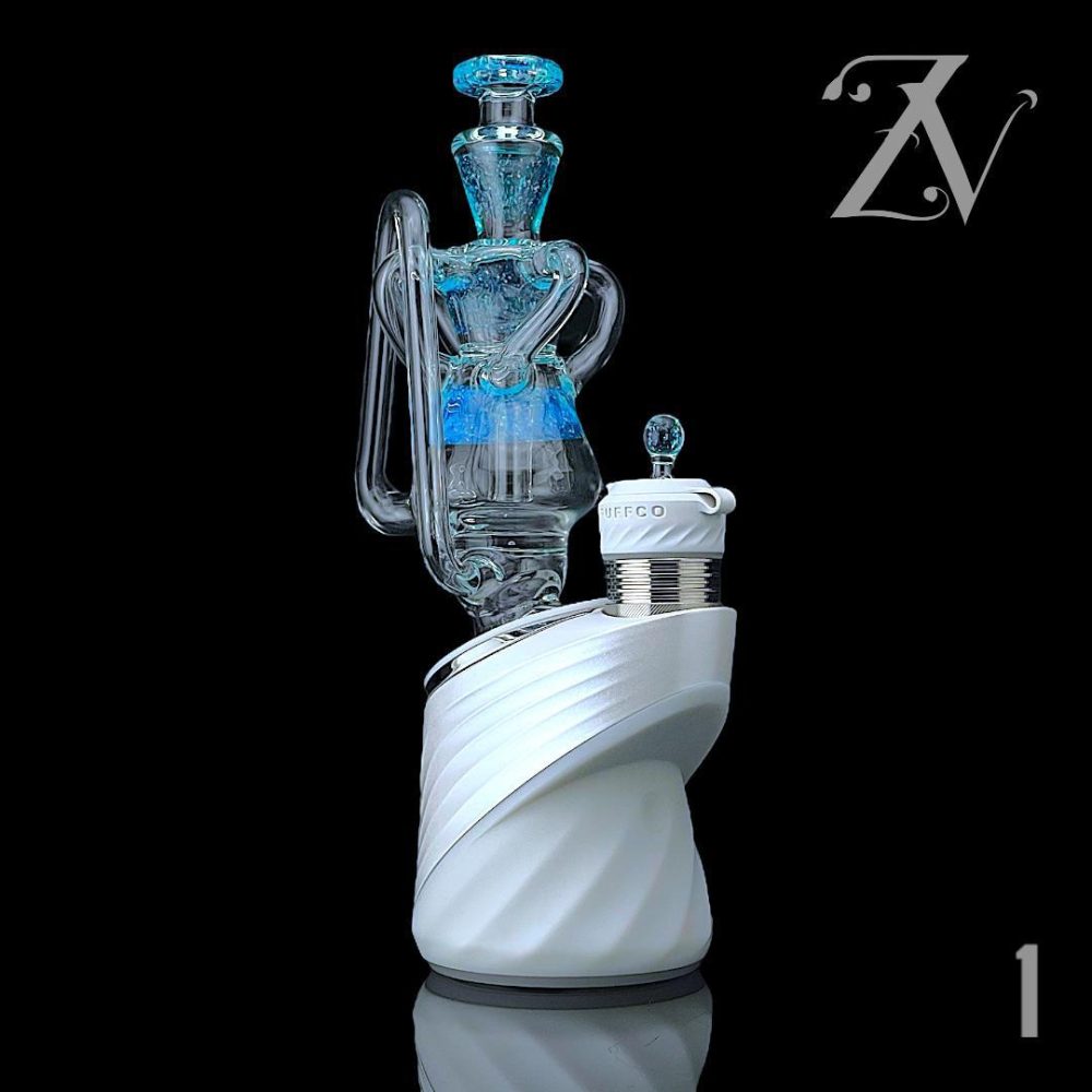 KOSHER GLASS: HEADY RECYCLER PUFFCO PEAK ATTACHMENT