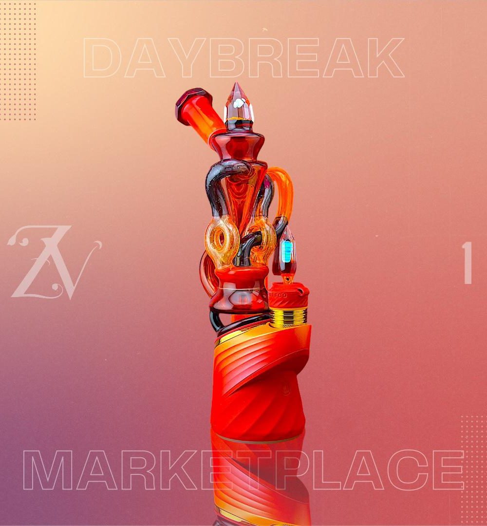 Alternative view of OTW GLASS: DAYBREAK MARKETPLACE SET PUFFCO PEAK ATTACHMENT