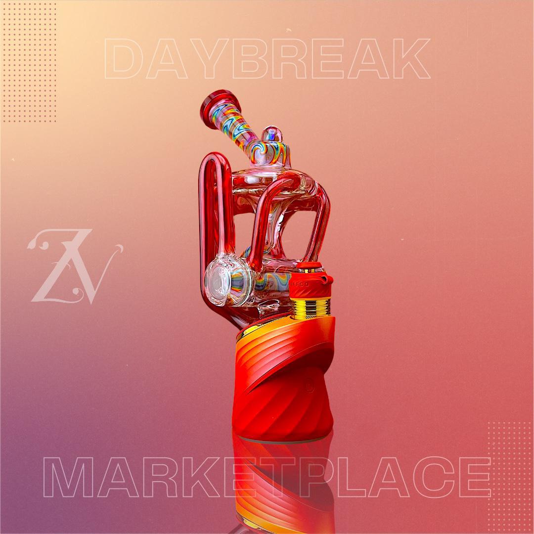 VIP GLASS: DAYBREAK MARKETPLACE QUAD PUFFCO PEAK ATTACHMENT