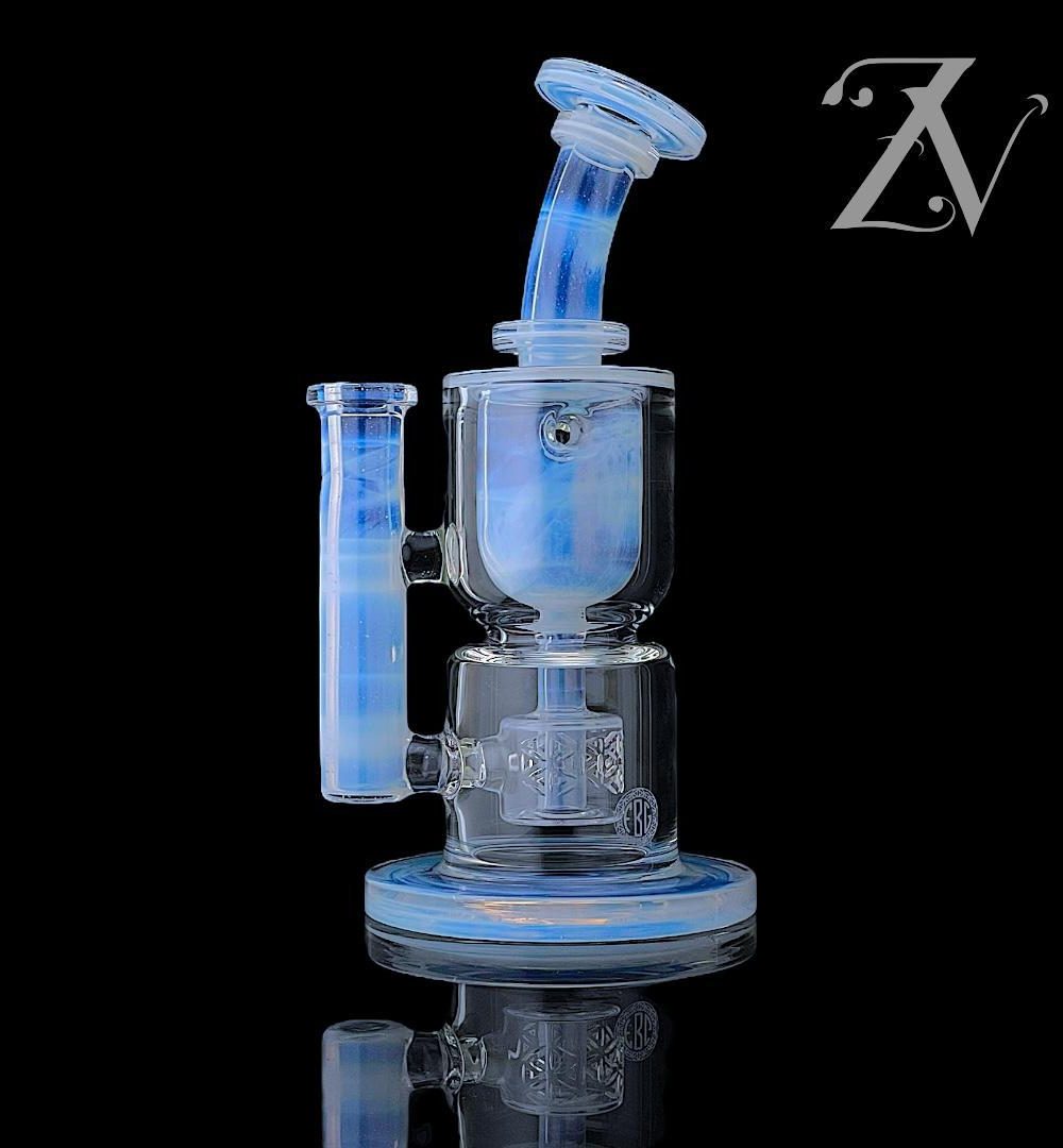 FATBOY GLASS: COLORED HOURGLASS TAURUS FULL SIZE MOONSTONE