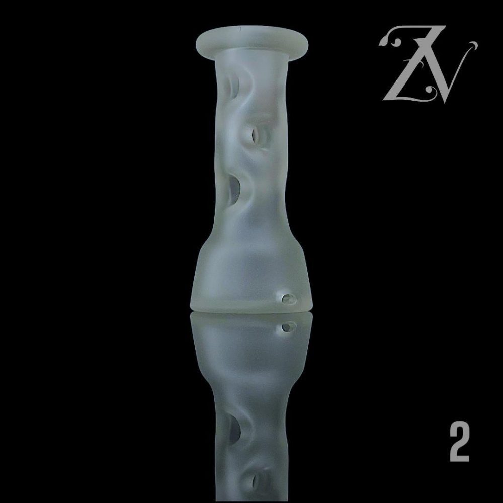 Alternative view of PIPPEN PIPPENGER GLASS: CLEAR COOLING COLUMN PUFFCO PEAK ATTACHMENT