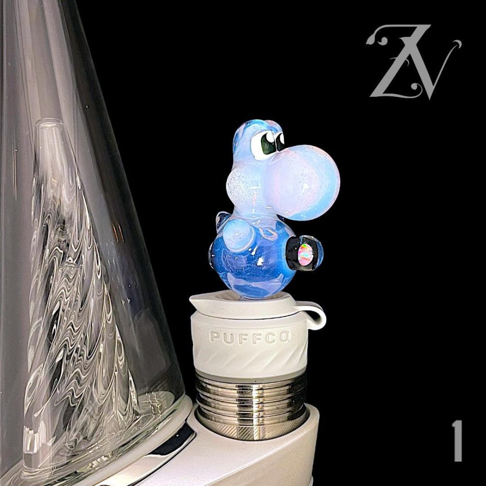 Alternative view of BELLZ GLASS: YOSHI ENCASED OPAL 3DXL PEAK PRO JOYSTICK CAP