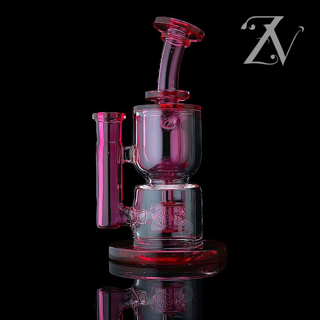 FATBOY GLASS: COLORED HOURGLASS TAURUS FULL SIZE GOLD RUBY