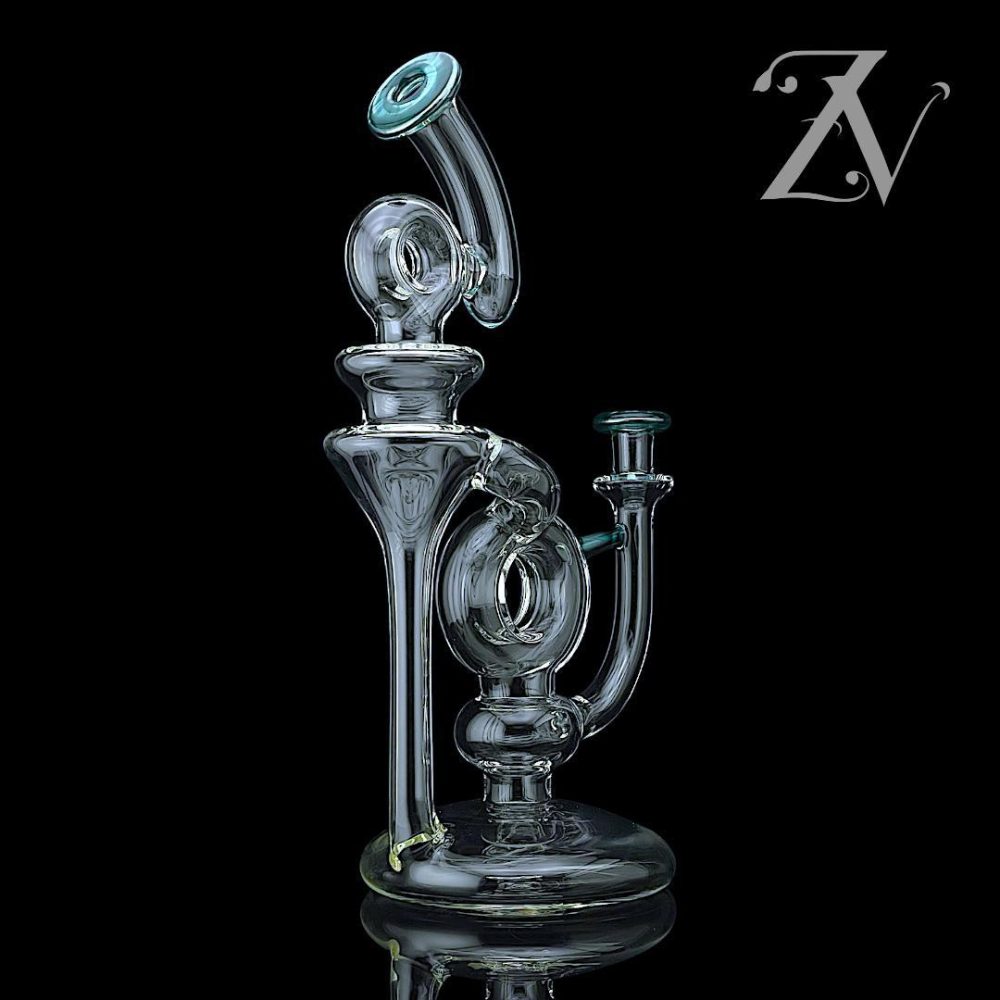 Alternative view of OTW GLASS: DWR (DONUT WHIPPED RECYCLER) AQUA X ELECTRUM