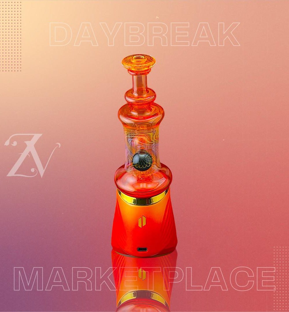 Alternative view of GATEZ GLASS: WET DAYBREAK MARKETPLACE PUFFCO PEAK ATTACHMENT
