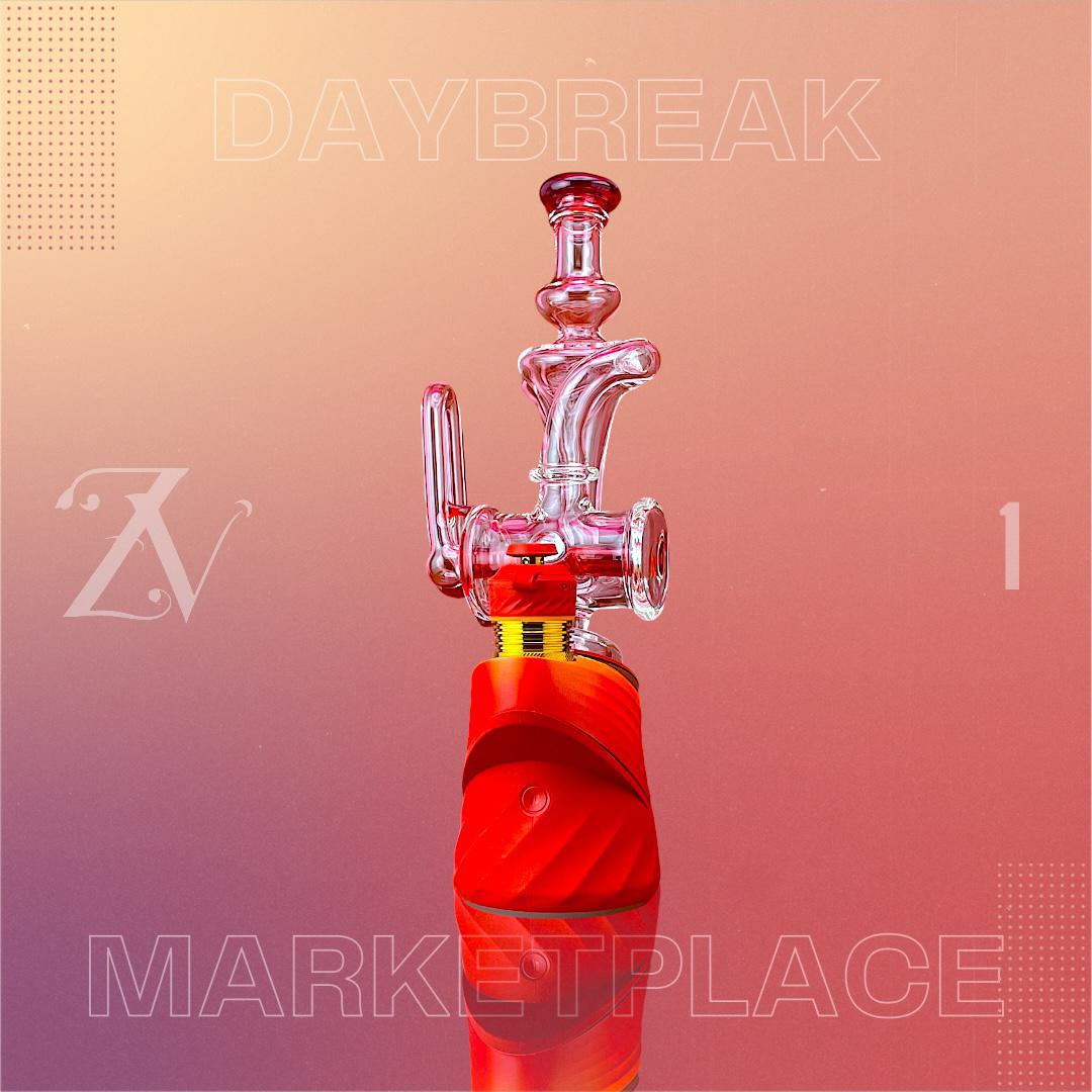 OJ FLAME: RECYCLER DAYBREAK MARKETPLACE PUFFCO PEAK ATTACHMENT