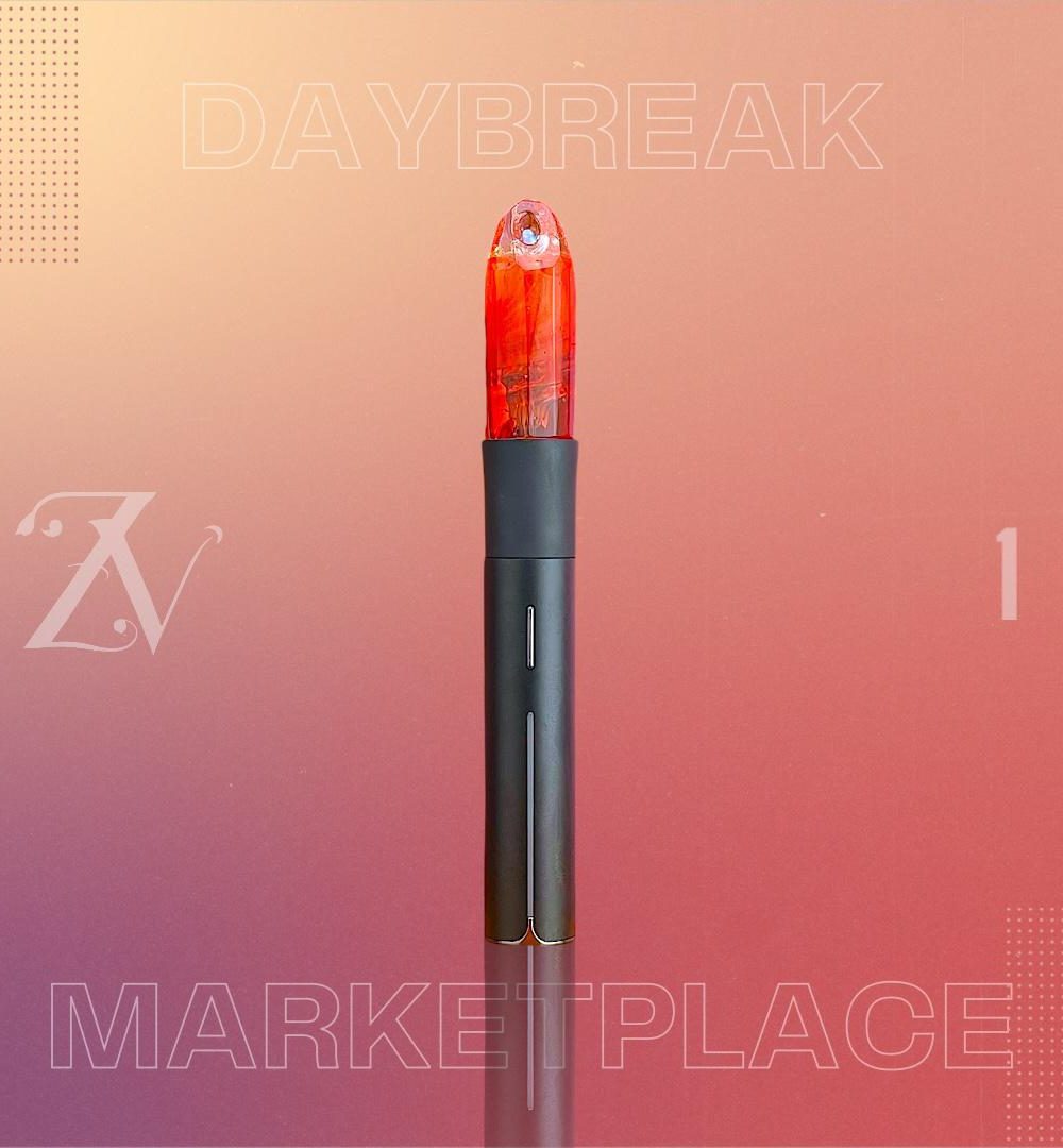 GEM CUP GLASS: FACETED DAYBREAK MARKETPLACE PIVOT MOUTHPIECE