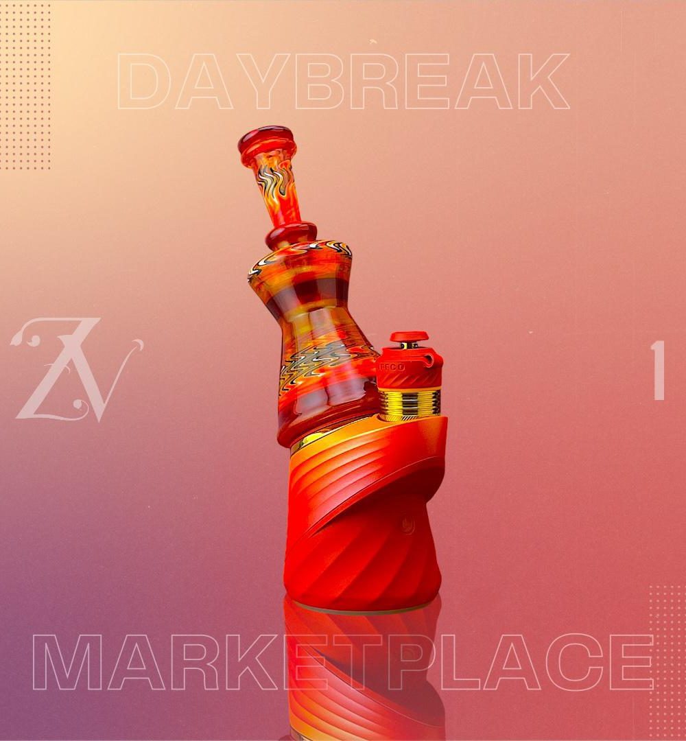 PRIO GLASSWORKS: WET DAYBREAK MARKETPLACE PUFFCO PEAK ATTACHMENT