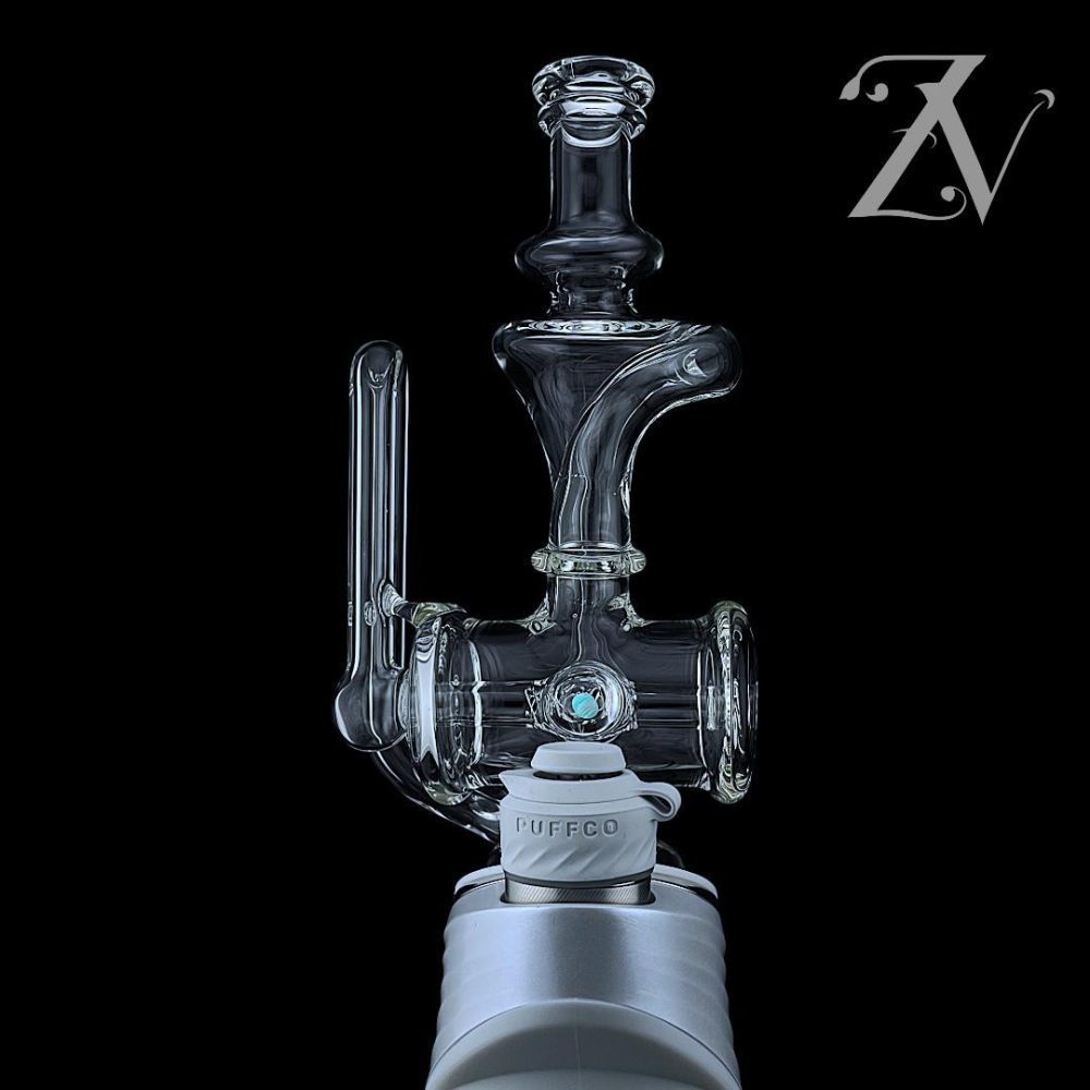 OJ FLAME: INLINE CLEAR RECYCLER PUFFCO PEAK ATTACHMENT