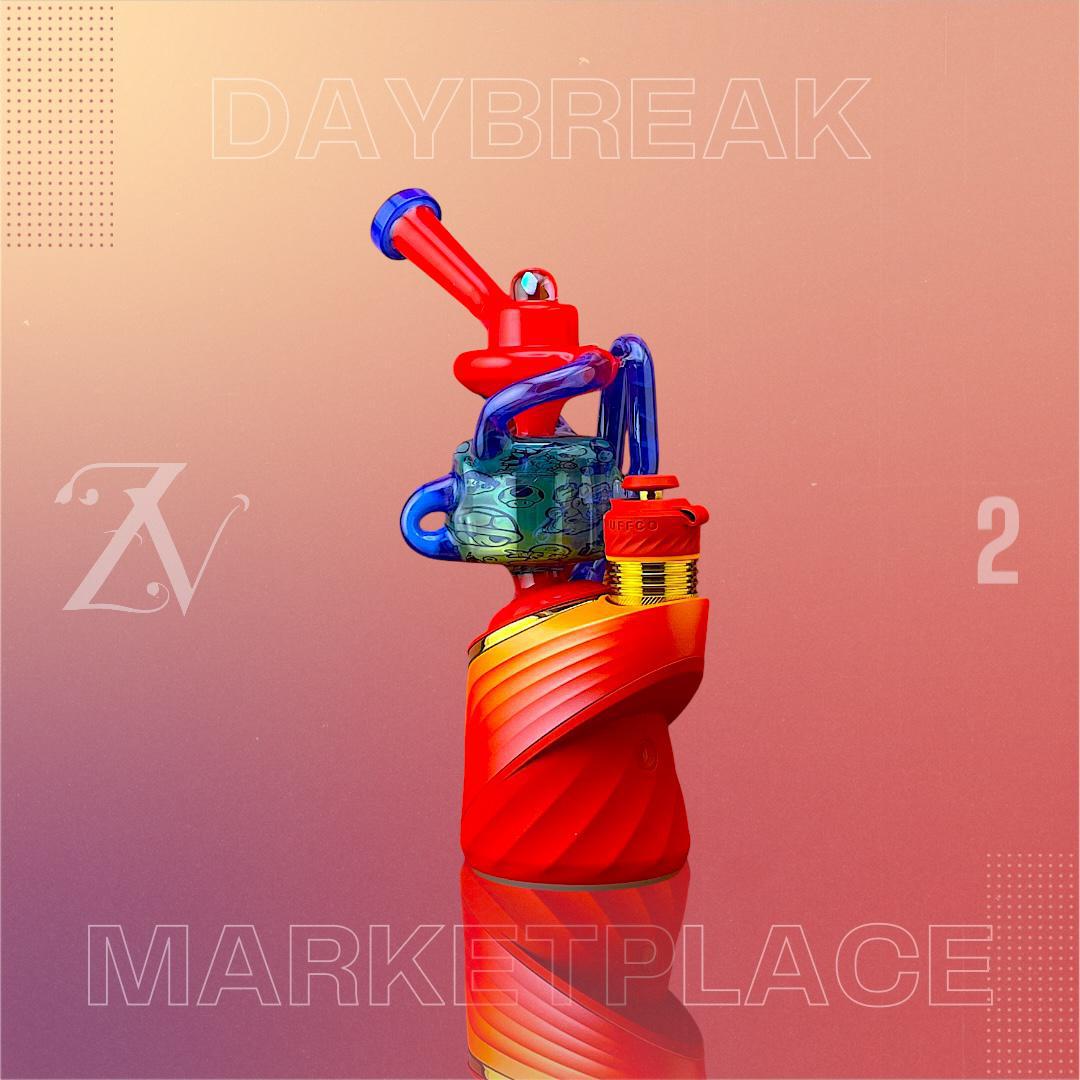 Alternative view of VIP GLASS: DAYBREAK MARKETPLACE DUAL PUFFCO PEAK ATTACHMENT