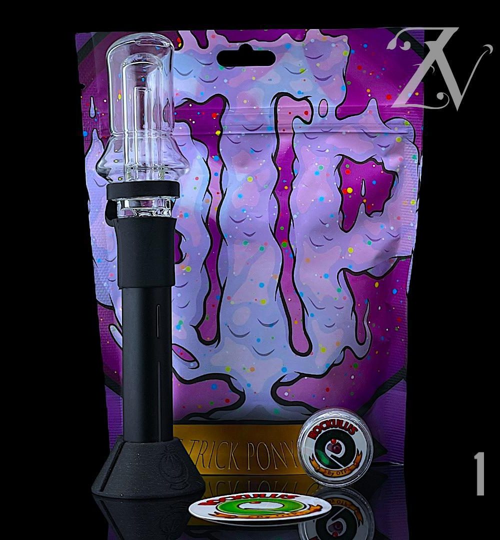 ONE TRICK PONY GLASS: KRYLON BUBBLER PIVOT MOUTHPIECE COMBO