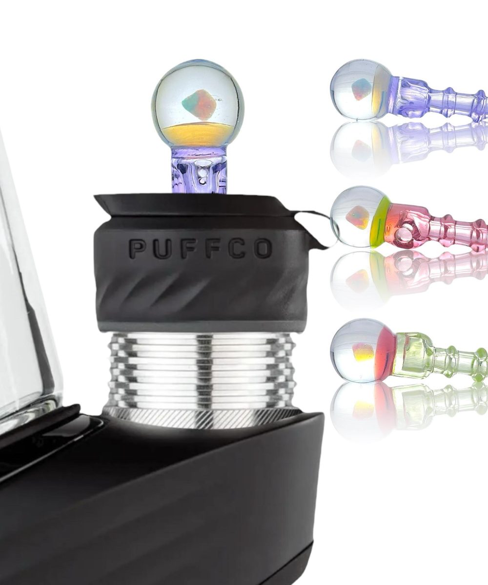 IRIDESCENT GLASS: SPHERE OPAL PUFFCO PEAK PRO 3DXL JOYSTICK CAP