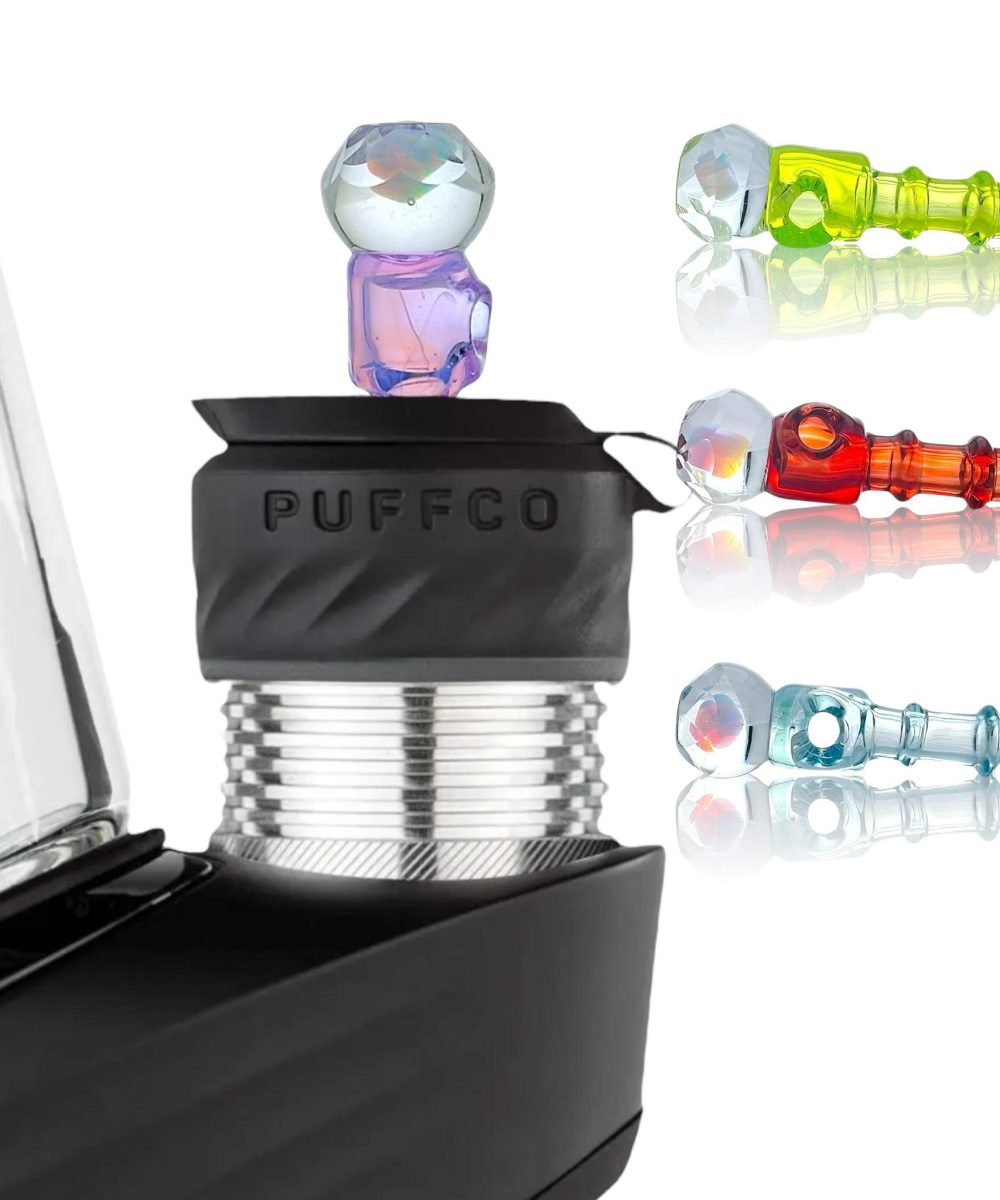 IRIDESCENT GLASS: FACETED PUFFCO PEAK PRO 3DXL JOYSTICK CAP