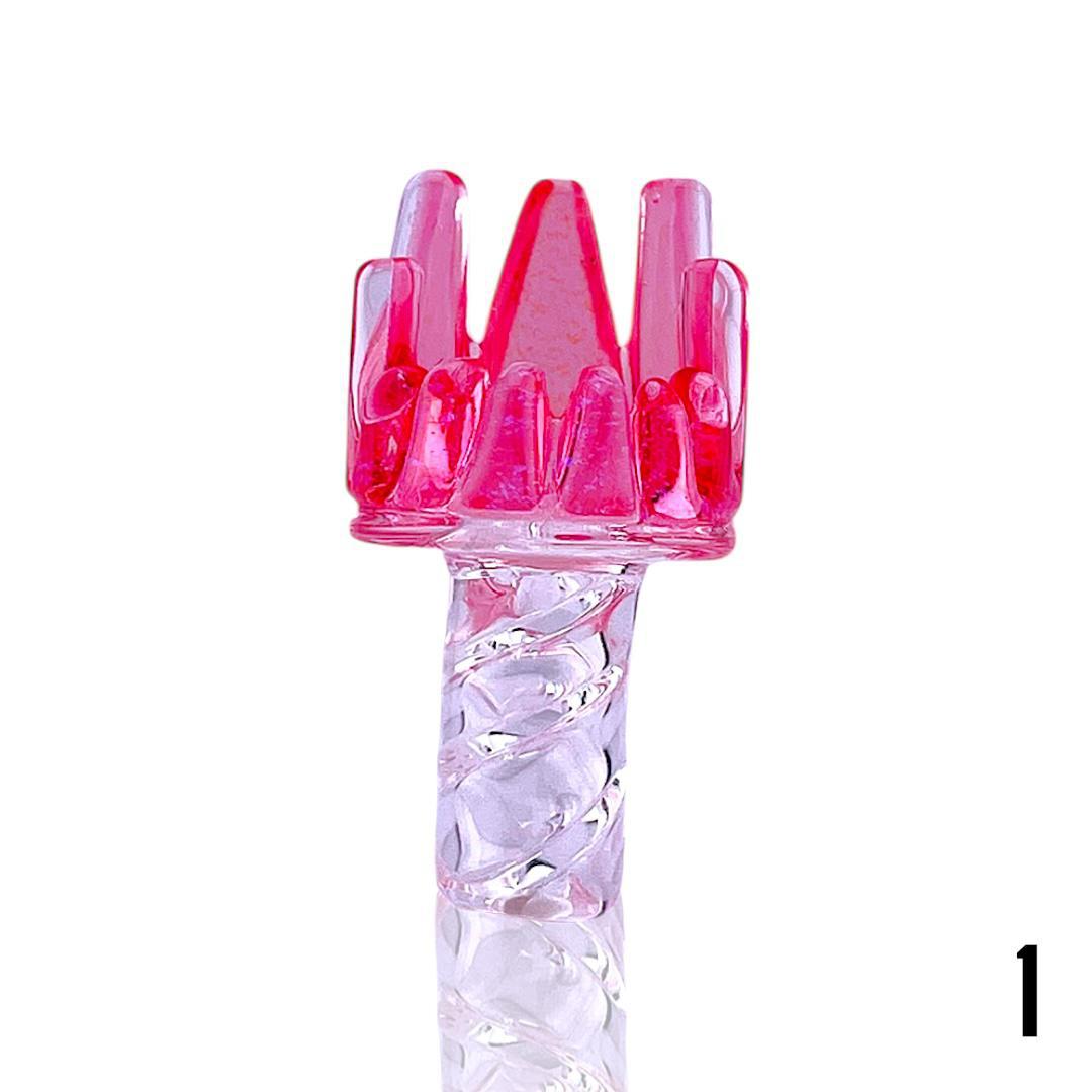 Alternative view of NIB GLASS: DICHRO CROWN DR DABBER SWITCH 2 SPINNER CAP