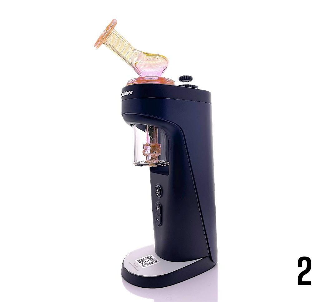 Alternative view of CHARLIE SHAW GLASS: FUMED DR DABBER SWITCH 2 ATTACHMENT