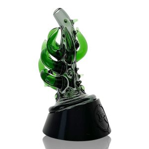 TEAL BLACK WITH GREEN HORNS