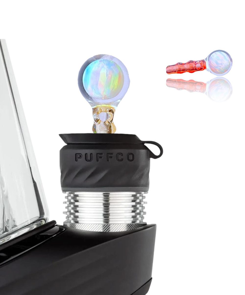 BHORO GLASS: 8MM SPHERE DAYBREAK MARKETPLACE PUFFCO PEAK PRO 3DXL JOYSTICK CAP