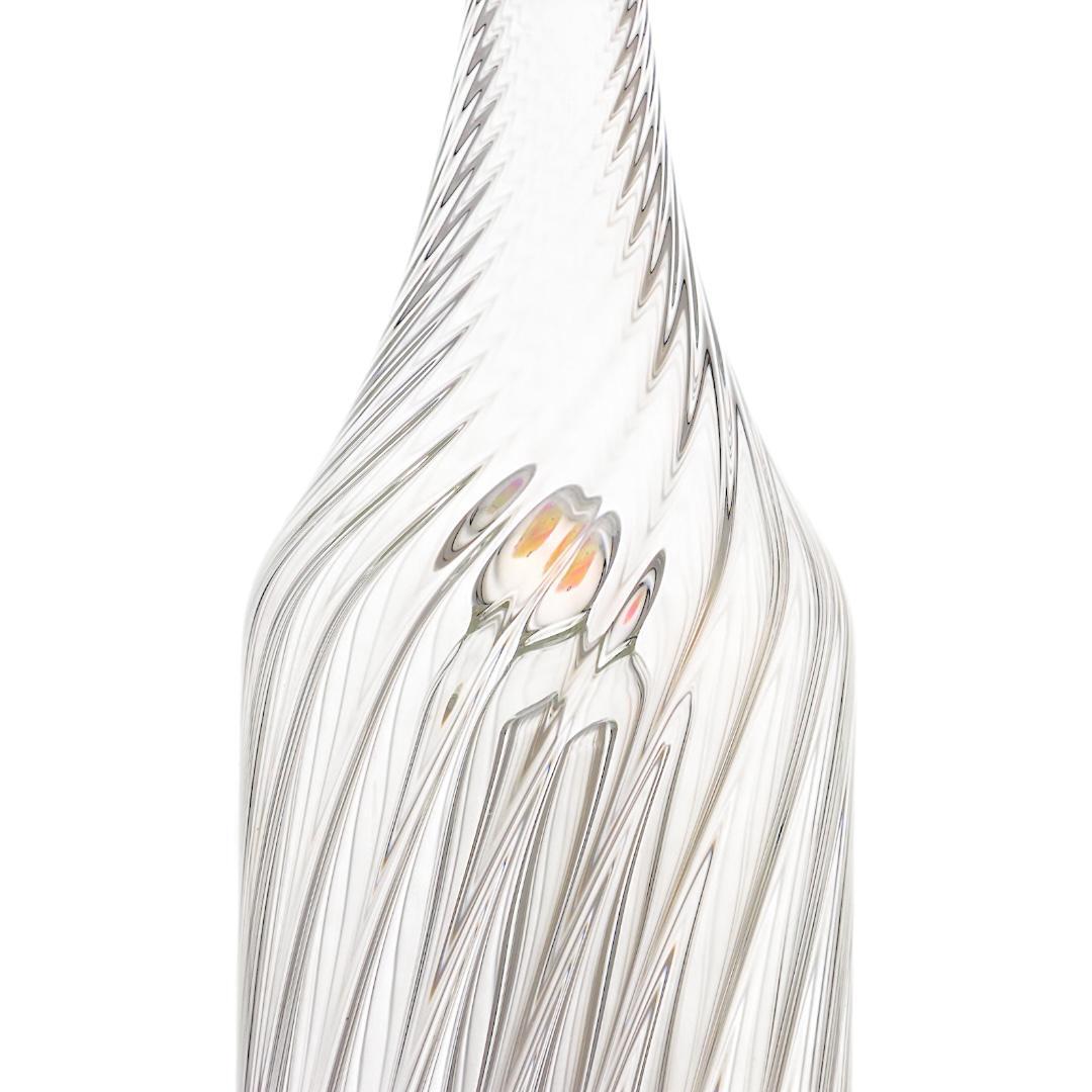 Alternative view of IRIDESCENT GLASS: SPIRAL BOTTLE PUFFCO PEAK ATTACHMENT